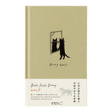 Midori B6 Book Style Diary - Cat Beige