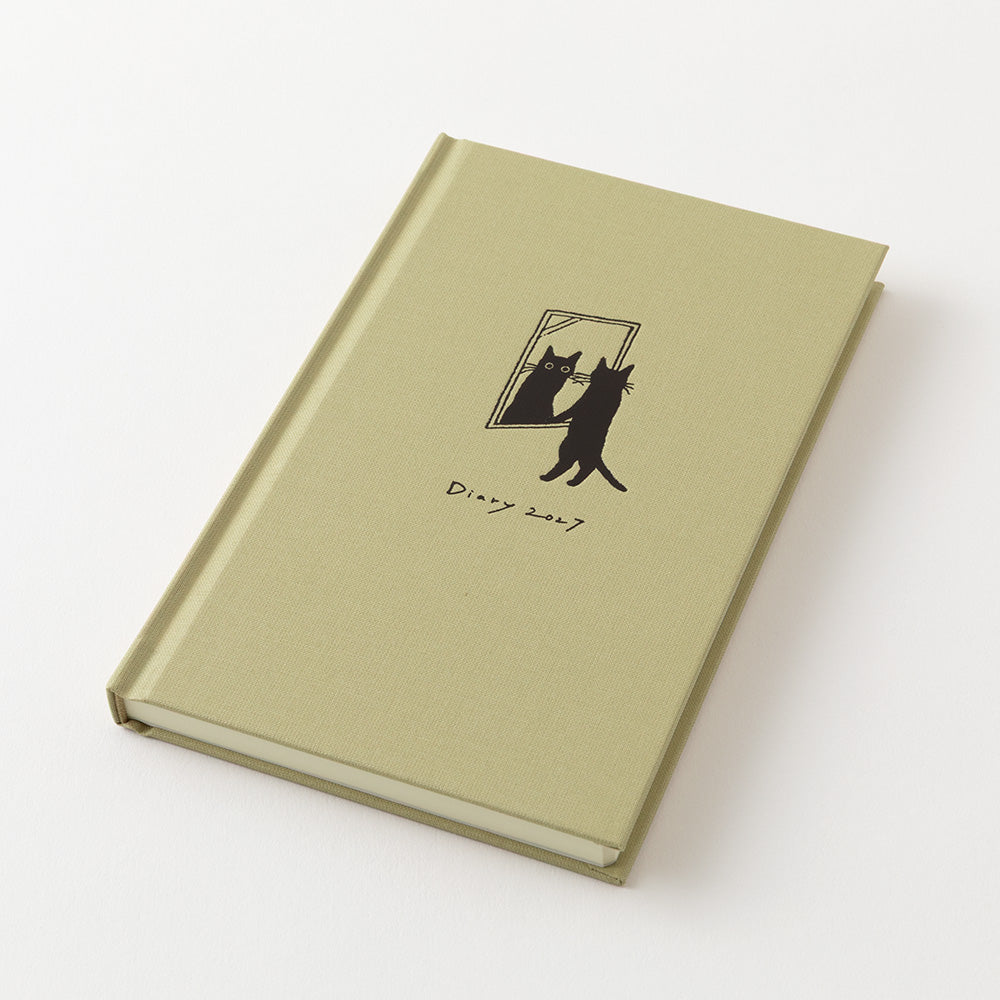 Midori B6 Book Style Diary - Cat Beige