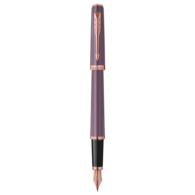 Parker Meridian Fountain Pen - Purple with Pink Gold Trim