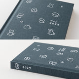 Midori B6 Book Style Diary - Dog Navy