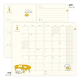 Midori B6 Book Style Diary - Dog Navy