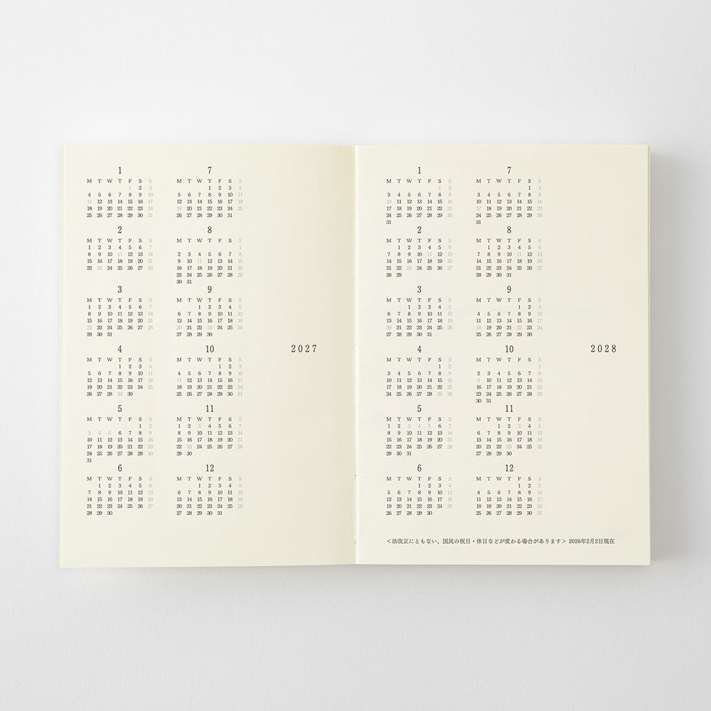 Midori MD Notebook Diary - A7