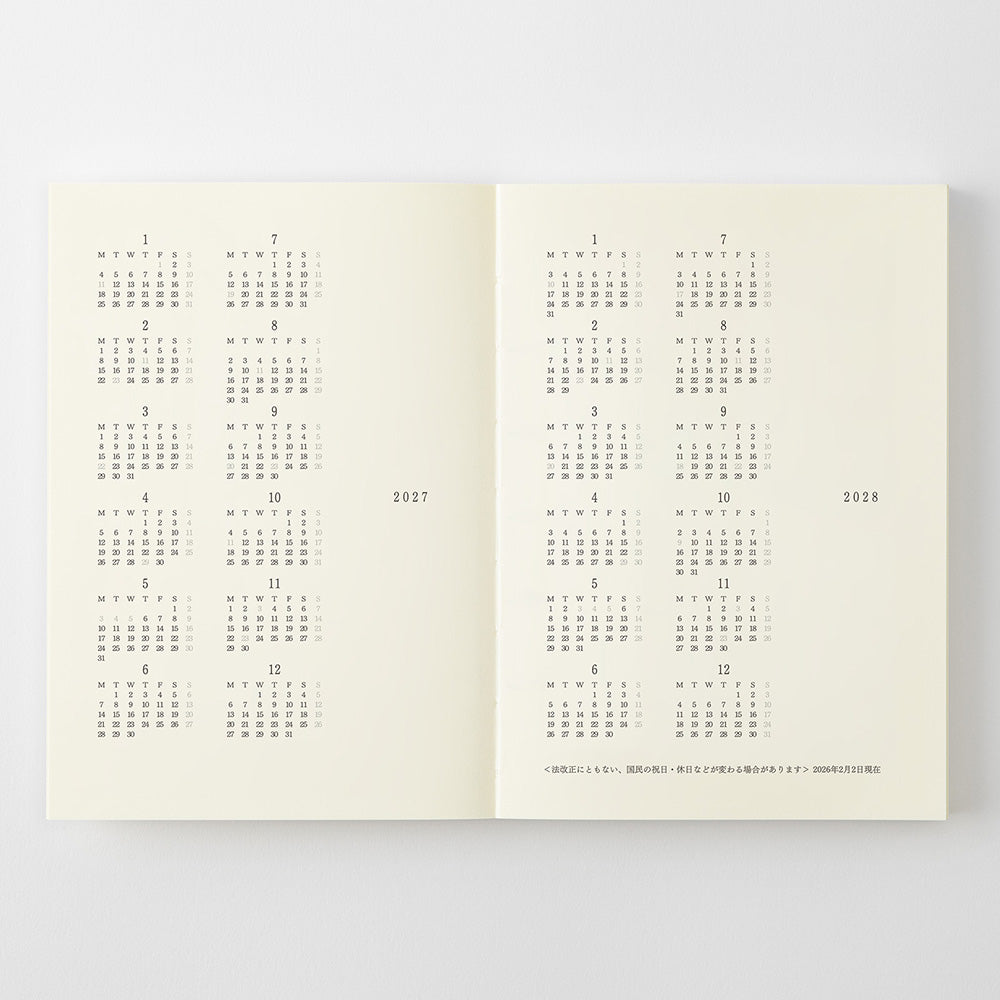 Midori MD Notebook Diary - A6