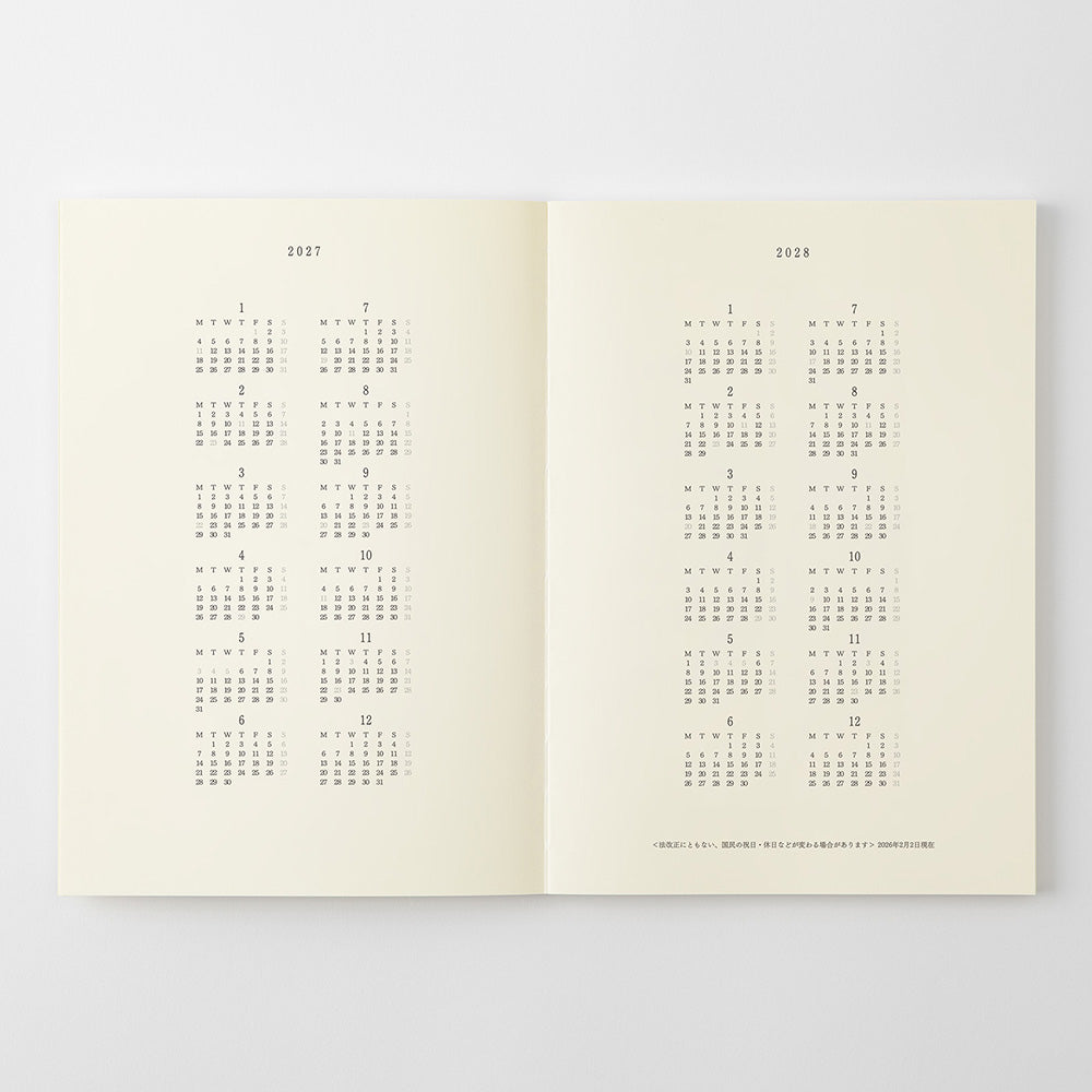 Midori MD Notebook Diary - A5 Thin