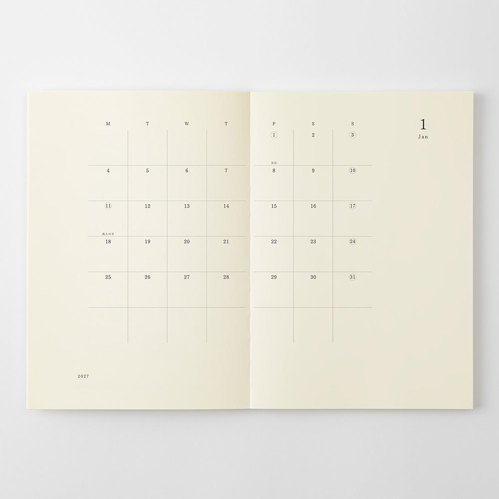 Midori MD Notebook Diary - A4 Thin