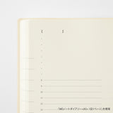 Midori MD Diary 1 Day 1 Page - A5 Square