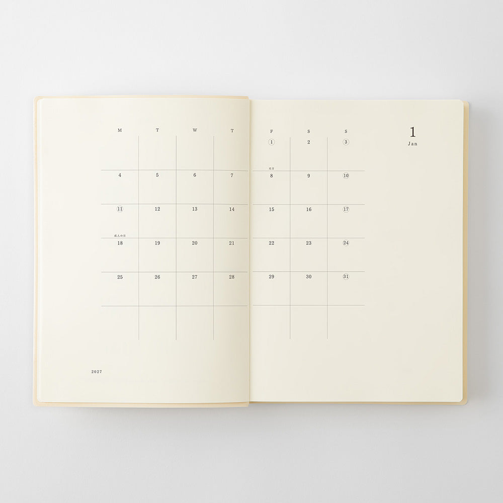 Midori MD Diary 1 Day 1 Page - A5