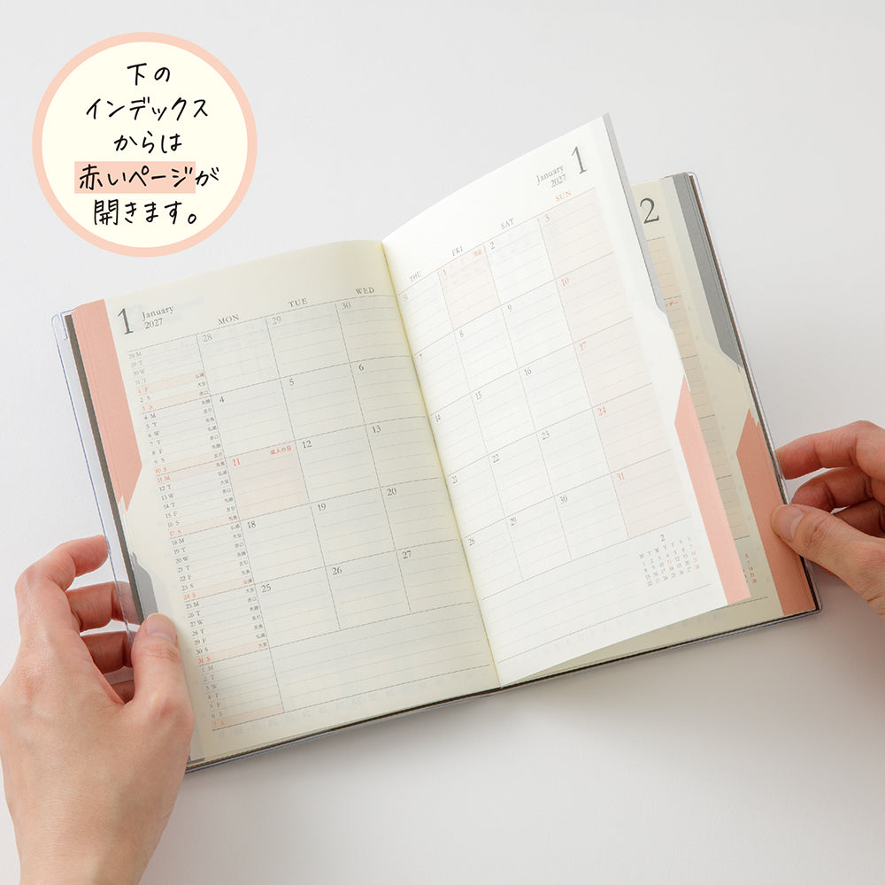 Midori B6 Double Schedule - Progress - Gray