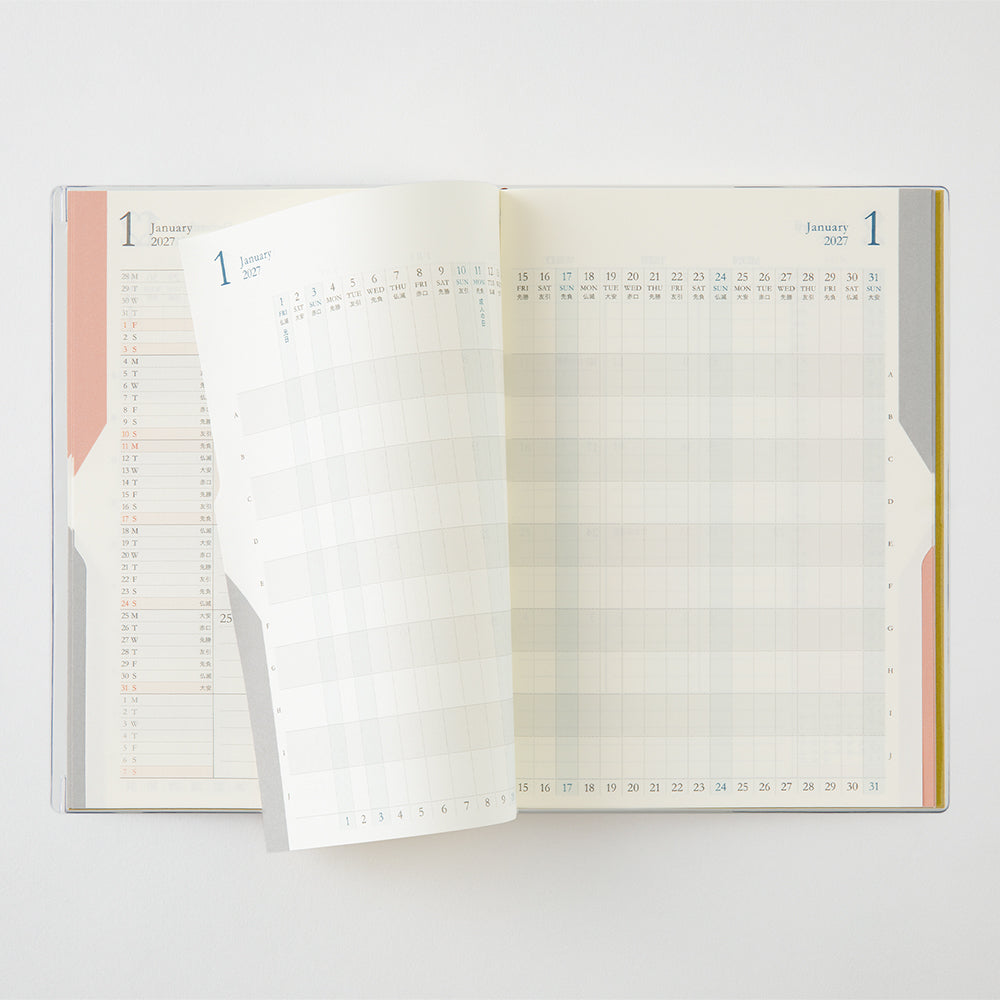 Midori B6 Double Schedule - Progress - Yellow Ochre
