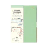 Midori B6 Double Schedule - Money - Light Green