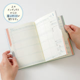 Midori B6 Double Schedule - Money - Light Green