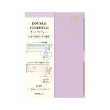 Midori B6 Double Schedule - Money - Light Purple