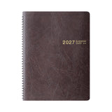 Midori Business Diary A5 Monthly Ring - Brown