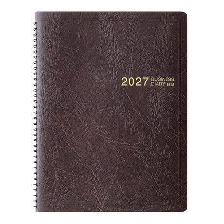 Midori Business Diary B5 Monthly Ring - Brown