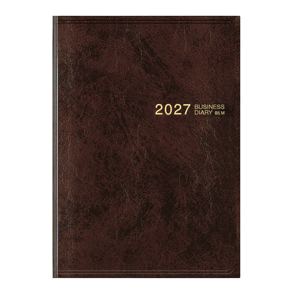 Midori Business Diary B5 Monthly - Brown
