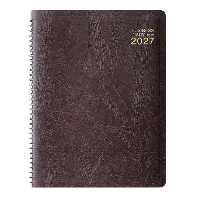 Midori Business Diary B5 Weekly Ring - Brown