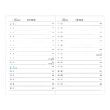 Midori Pocket Schedule Weekly - Black