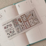 dana ate oatmeal! Flower Pressing Washi Sticker Sheet