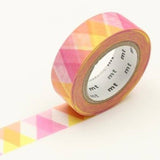 MT Washi Tape - Triangle And Diamond Pink