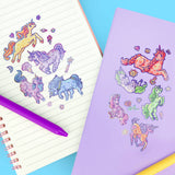 Magical Unicorns Vinyl Sticker Sheet