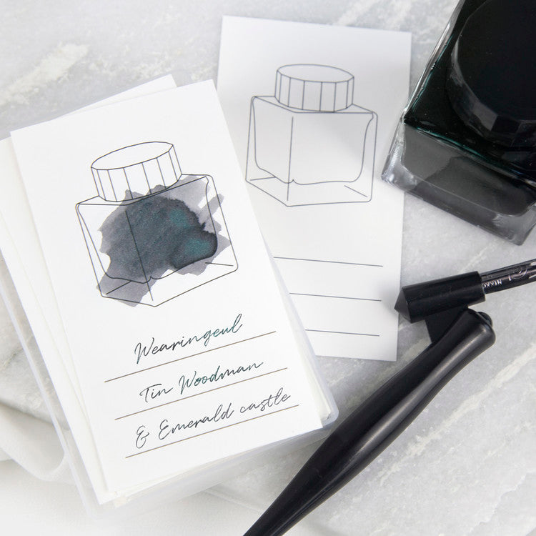 Wearingeul Ink Color Swatch Card - Vertical