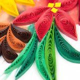 Quilled Floral Cornucopia Greeting Card