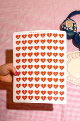 Art By Elowyn Heart Shaped Letters Alphabet Sticker Sheet