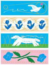 KITTA Portable Washi Decorative Tape -Stamp style Clear -: Playmates