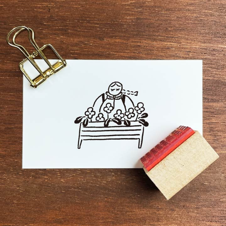 Stamp Marché Illustration Stamp - Marle Flower