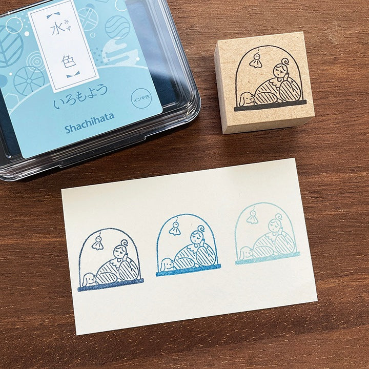 Stamp Marché Seasonal Illustration Stamp - June - Marle Teru Teru Bozu