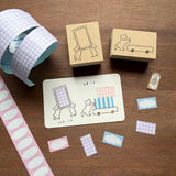 Stamp Marché Labetomo Stamp - Bear Cart