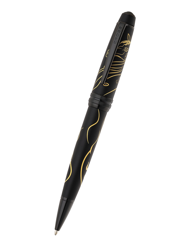 Cross Bailey Ballpoint Pen - Zodiac Year of the Horse Matte Black Lacquer