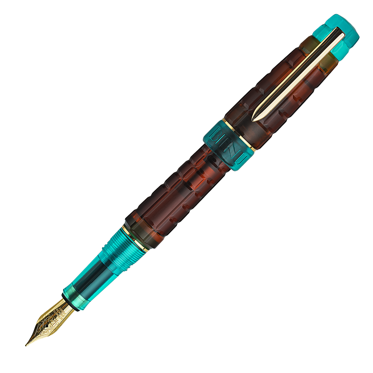 Benu Tessera Fountain Pen - Ribbon Turquoise