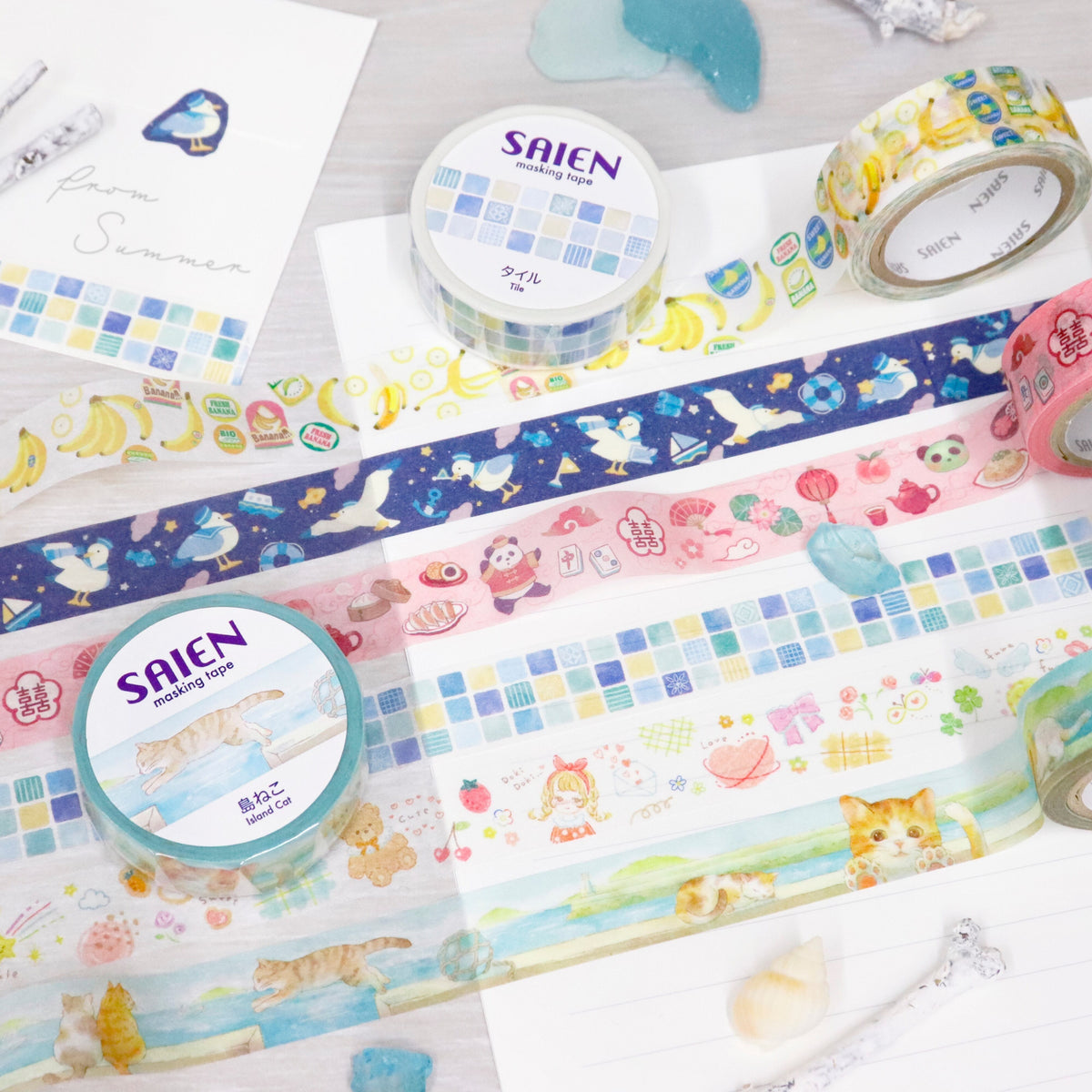 Kamiiso Washi Tape - Seagull Sailors