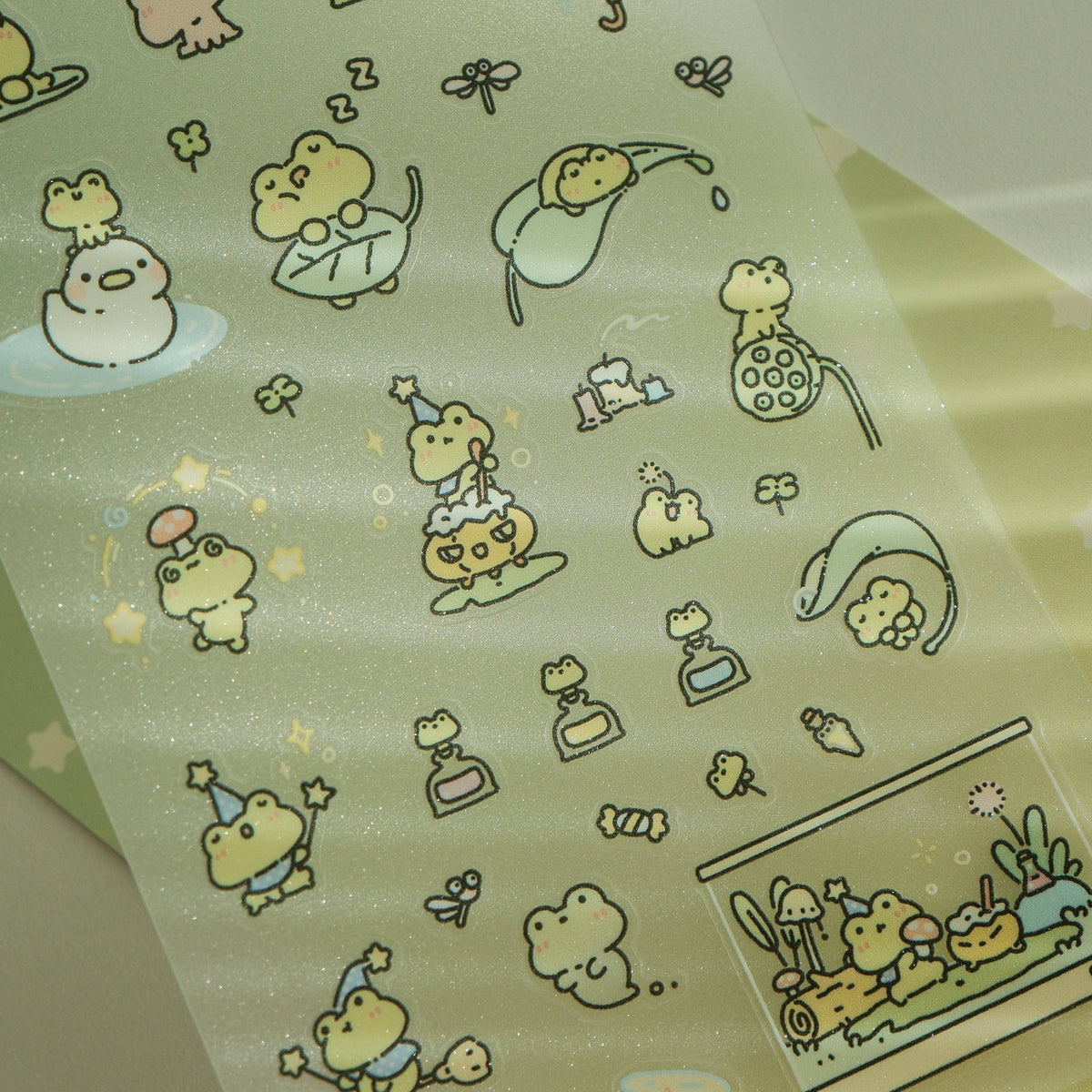 2jingis2jing Little Frog Witch Sticker Sheet