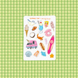 Art By Elowyn Summer Fun - 5" x 7" Sticker Sheet 