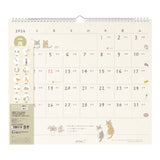 Midori Wall-Hanging Calendar - L - Cat