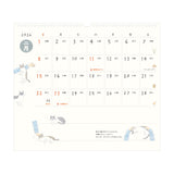 Midori Wall-Hanging Calendar - L - Cat