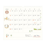 Midori Wall-Hanging Calendar - L - Cat