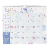 Midori Wall-Hanging Calendar - L - Country Time Flower