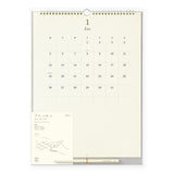 Midori MD Wall-Hanging Calendar with Pencil