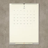 Midori MD Wall-Hanging Calendar with Pencil