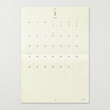 Midori MD Calendar Folded Wall-Hanging 2026 - A3