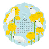 Midori Die-Cut Wall Calendar - Bird