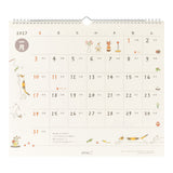 Midori Wall Calendar L - Cat