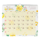 Midori Wall Calendar L - Country Time Flower
