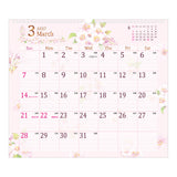 Midori Wall Calendar L - Country Time Flower