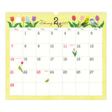 Midori Wall Calendar L - Bird