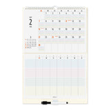 Midori Calendar with White Board M - Family