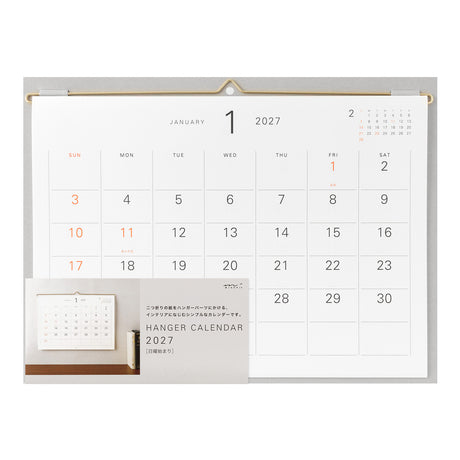 Midori Hanger Calendar